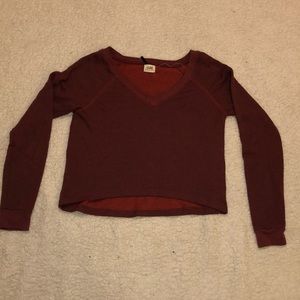 Long sleeve crop top